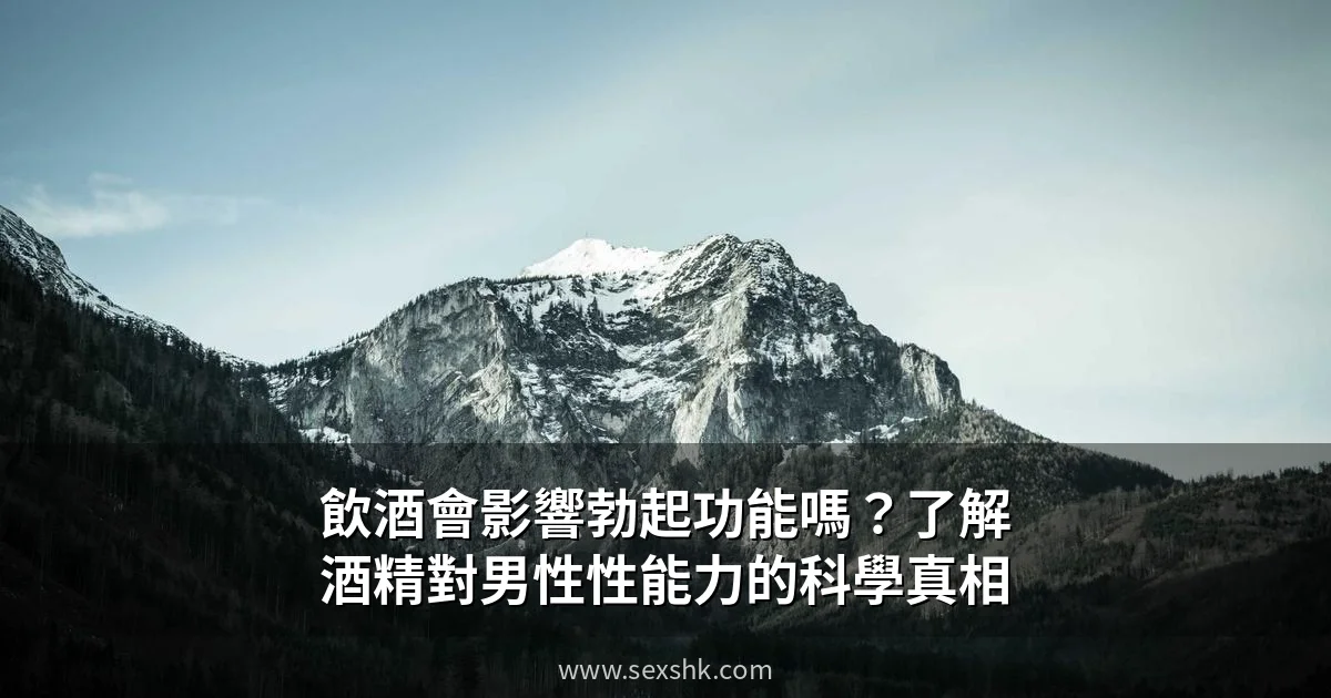 飲酒會影響勃起功能嗎?了解酒精對男性性能力的科學真相 4 sexshk cover 4
